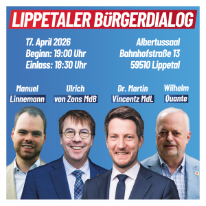 Mehr über den Artikel erfahren Lippetaler Bürgerdialog 17.04.26