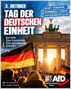 Mehr über den Artikel erfahren Tag der Deutschen Einheit 2026